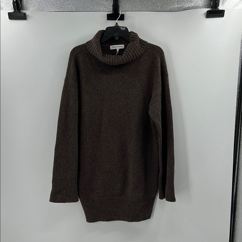Weekend Stories Revolve Lofty Jersey Sweater Dress - Molasses - Small